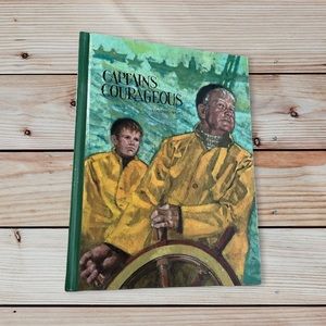New, Vintage Captains Courageous- by Rudyard Kipling ( Hardcore Book)